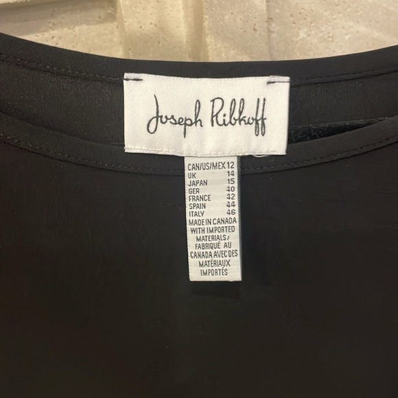 Joseph Ribkoff Black high low top. Size 12. Never worn. - Picture 3 of 4